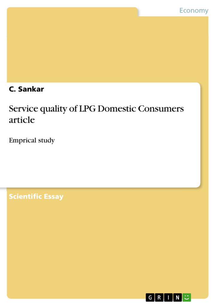 Service quality of LPG Domestic Consumers article