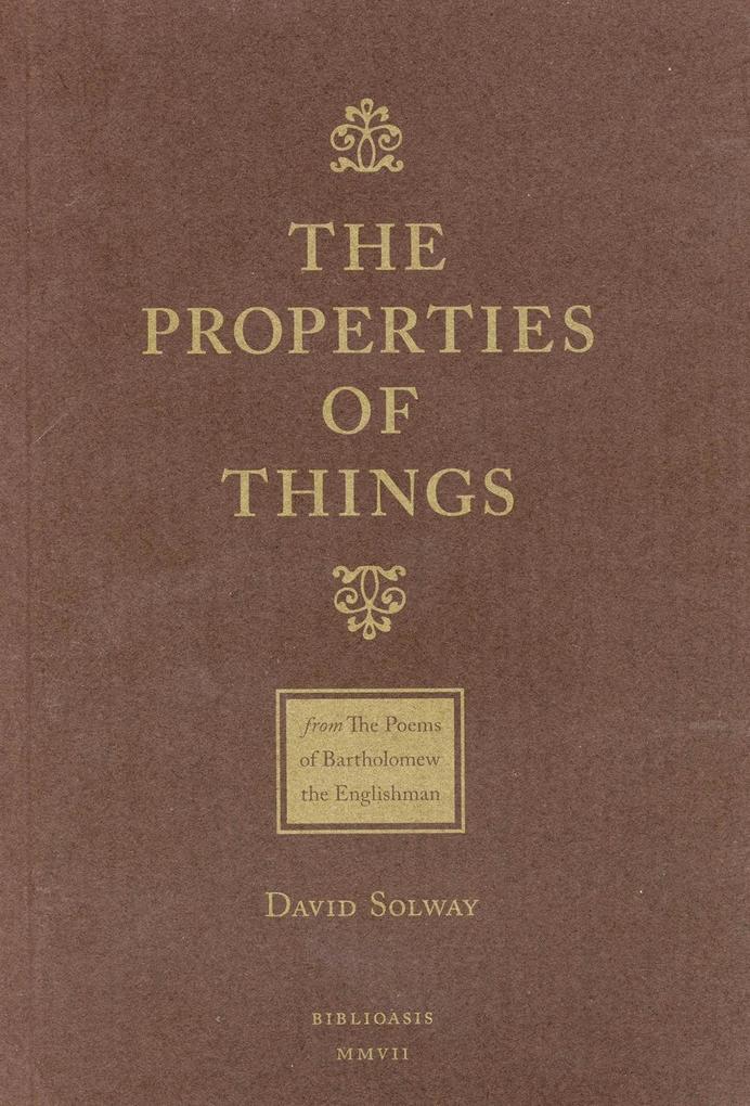 The Properties of Things