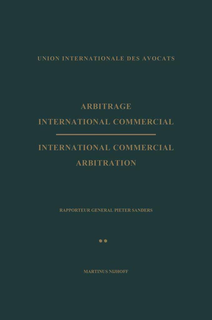 Arbitrage International Commercial / International Commercial Arbitration