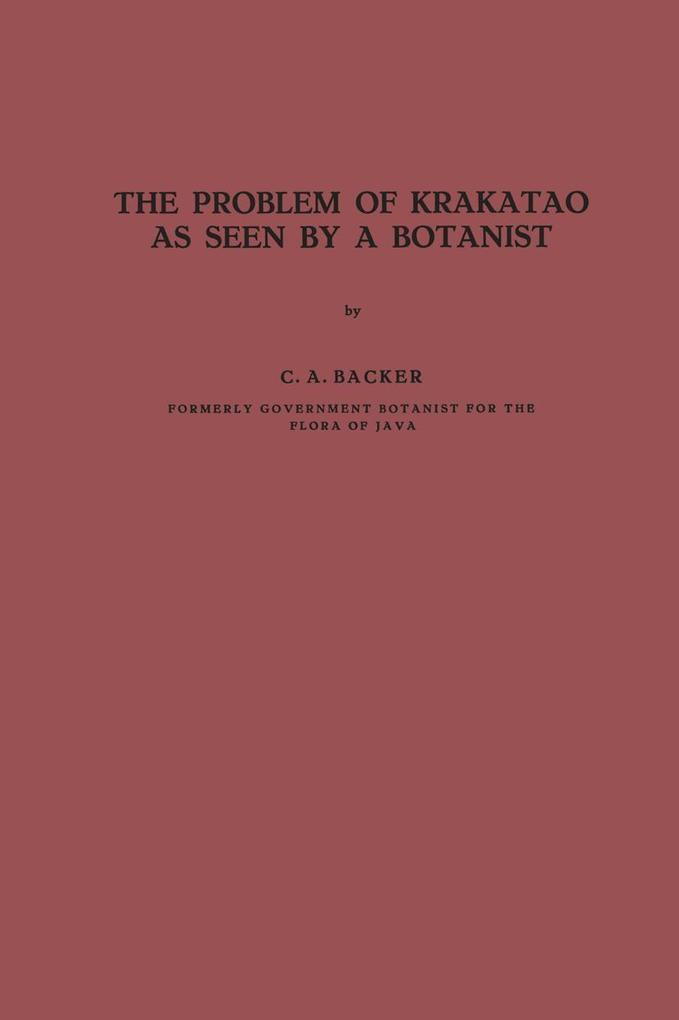 The Problem of Krakatao as Seen by a Botanist