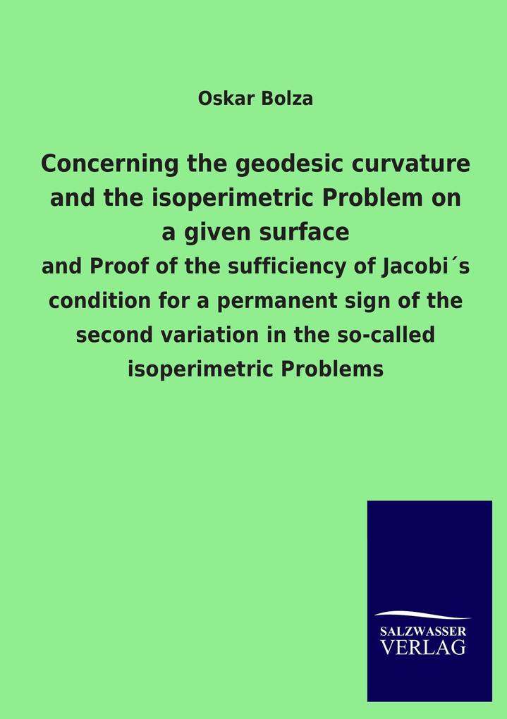 Concerning the geodesic curvature and the isoperimetric Problem on a given surface