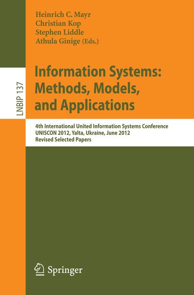 Information Systems: Methods Models and Applications