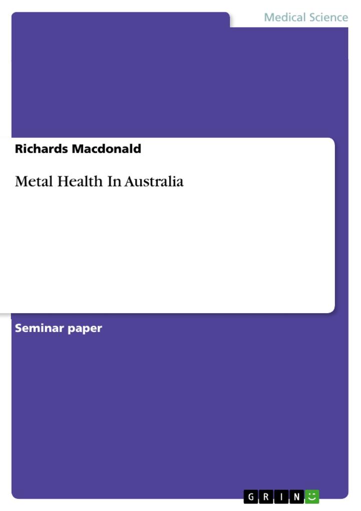 Metal Health In Australia