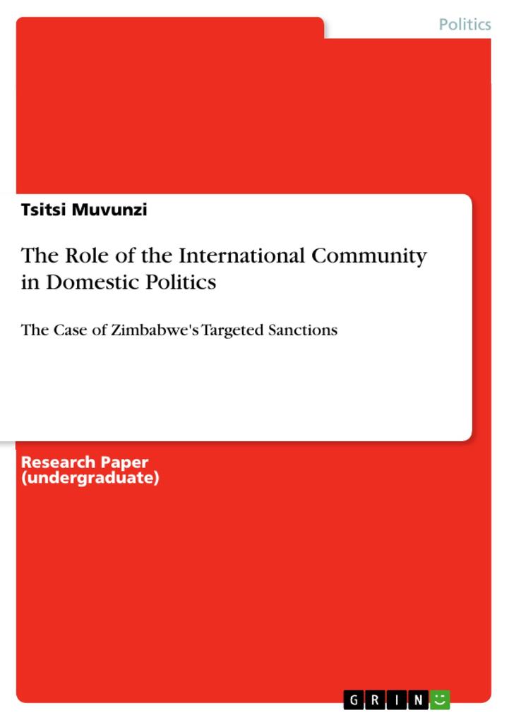 The Role of the International Community in Domestic Politics