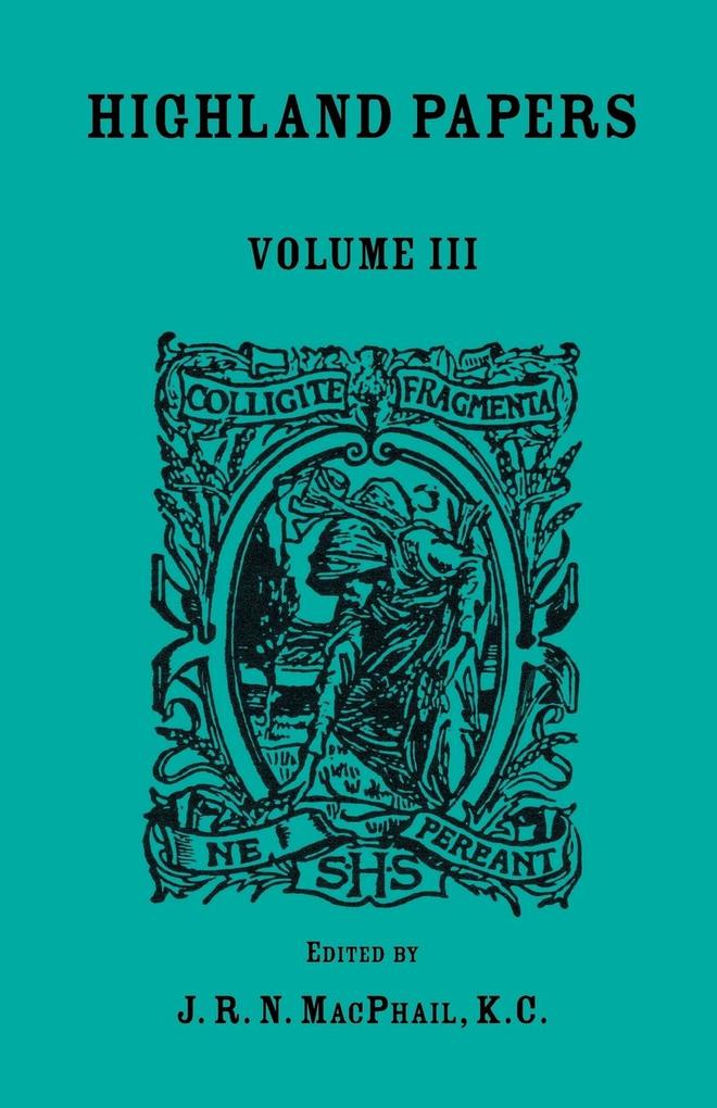 Highland Papers Volume III