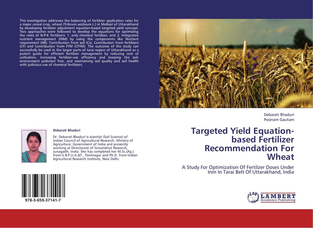 Targeted Yield Equation-based Fertilizer Recommendation For Wheat