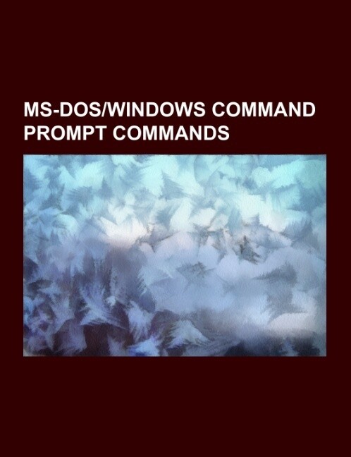 MS-DOS/Windows Command Prompt commands