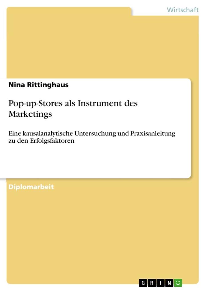 Pop-up-Stores als Instrument des Marketings - Nina Rittinghaus