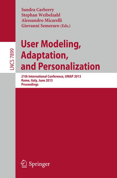 User Modeling Adaption and Personalization