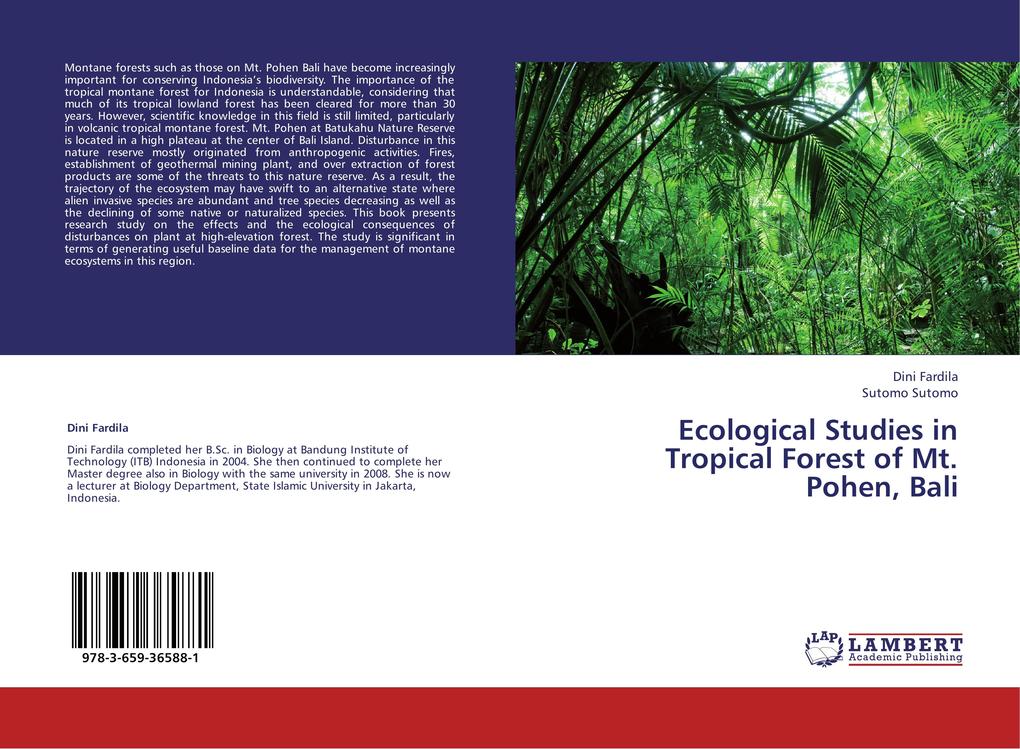 Ecological Studies in Tropical Forest of Mt. Pohen Bali