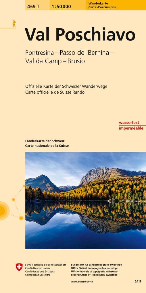 Swisstopo 1 : 50 000 Val Poschiavo