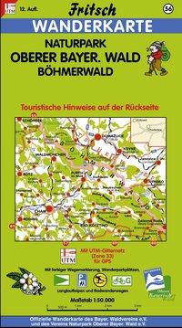 Image of Naturpark Oberer Bayerischer Wald / Böhmerwald 1 : 50 000. Fritsch Wanderkarte