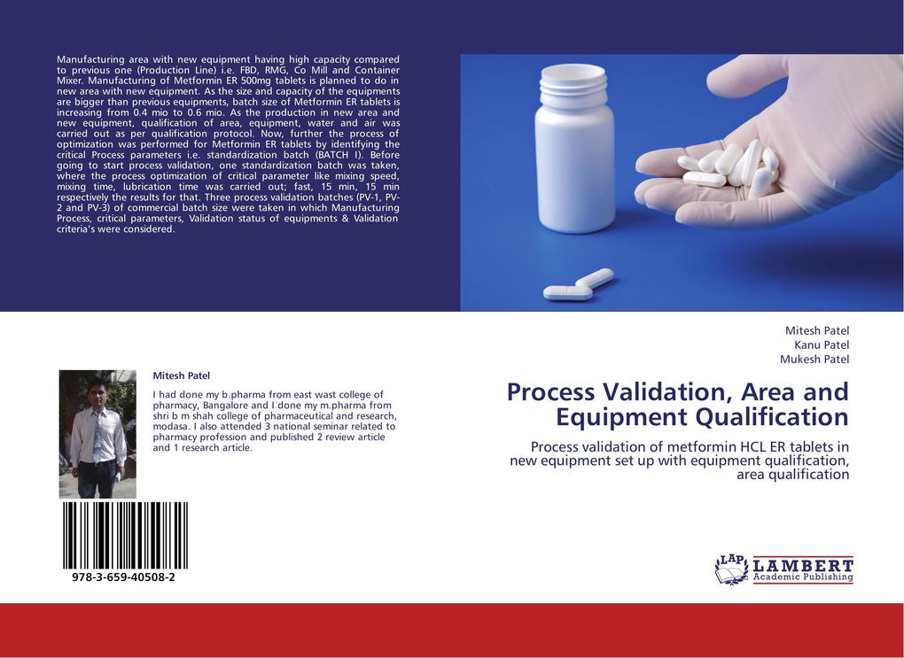 Process Validation Area and Equipment Qualification