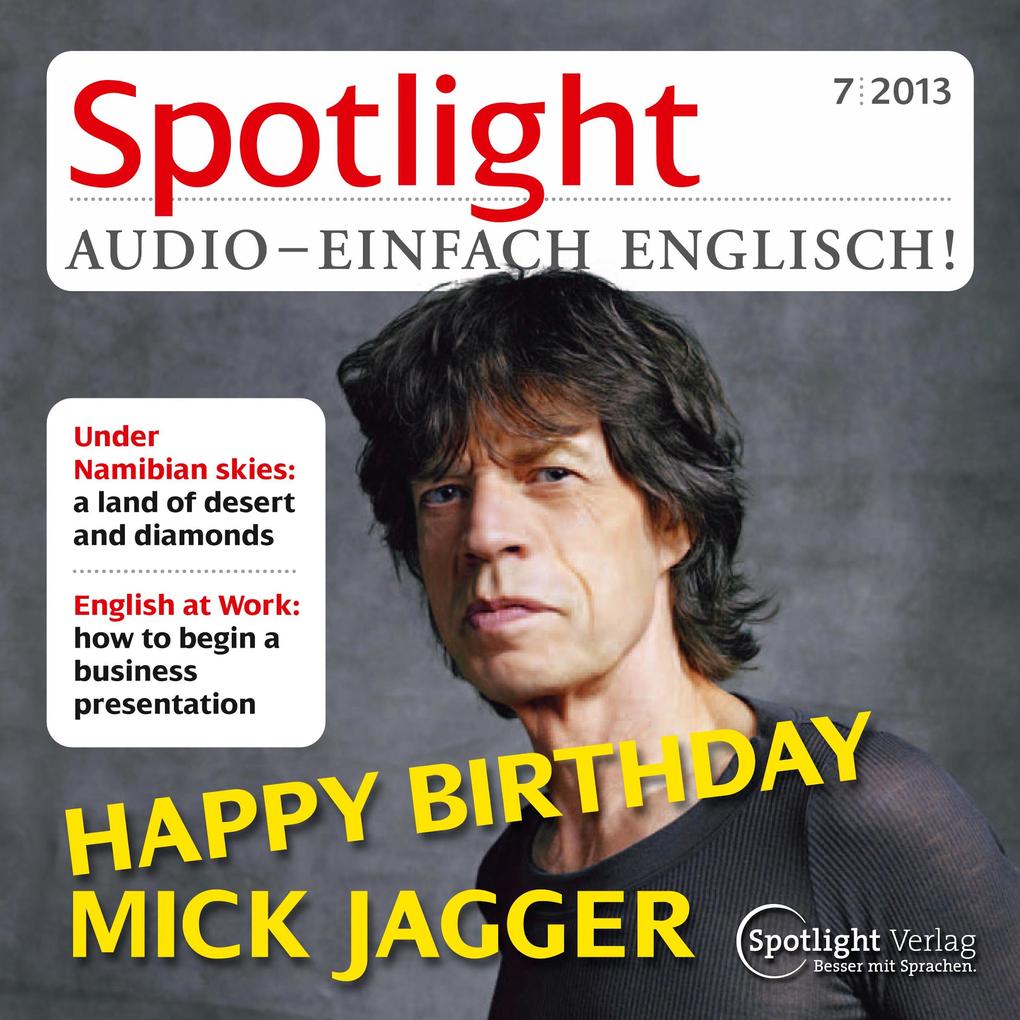 Englisch lernen Audio - Alles gute zum Geburtstag Mick Jagger