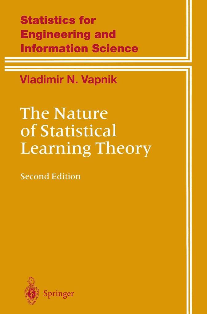Springer New York The Nature Of Statistical Learning Theory Vladimir Vapnik - Bild 3