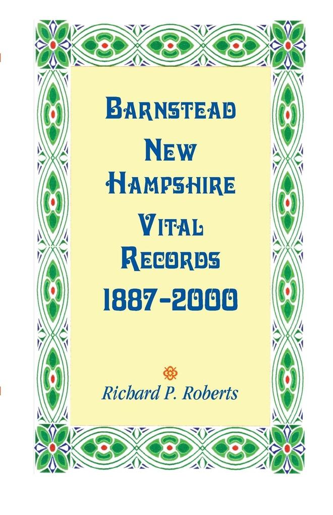 Barnstead New Hampshire Vital Records 1887-2000