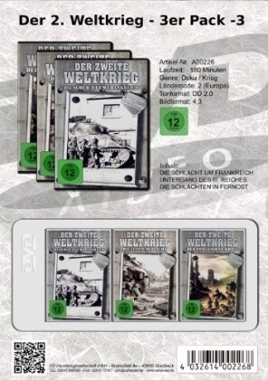 Der 2. Weltkrieg - 3er Package 3 (Untergang des 3. Reiches - Die Schlacht um Frankreich - Die Schlachten in Fernost)