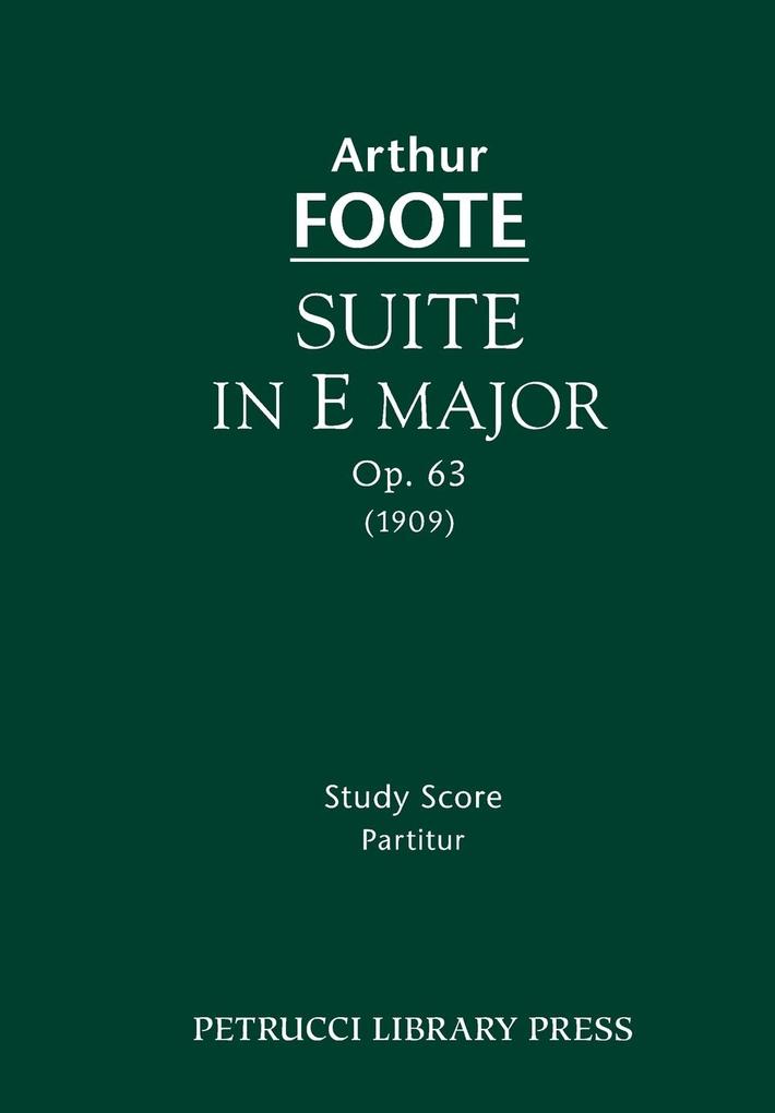 Suite in E major Op.63