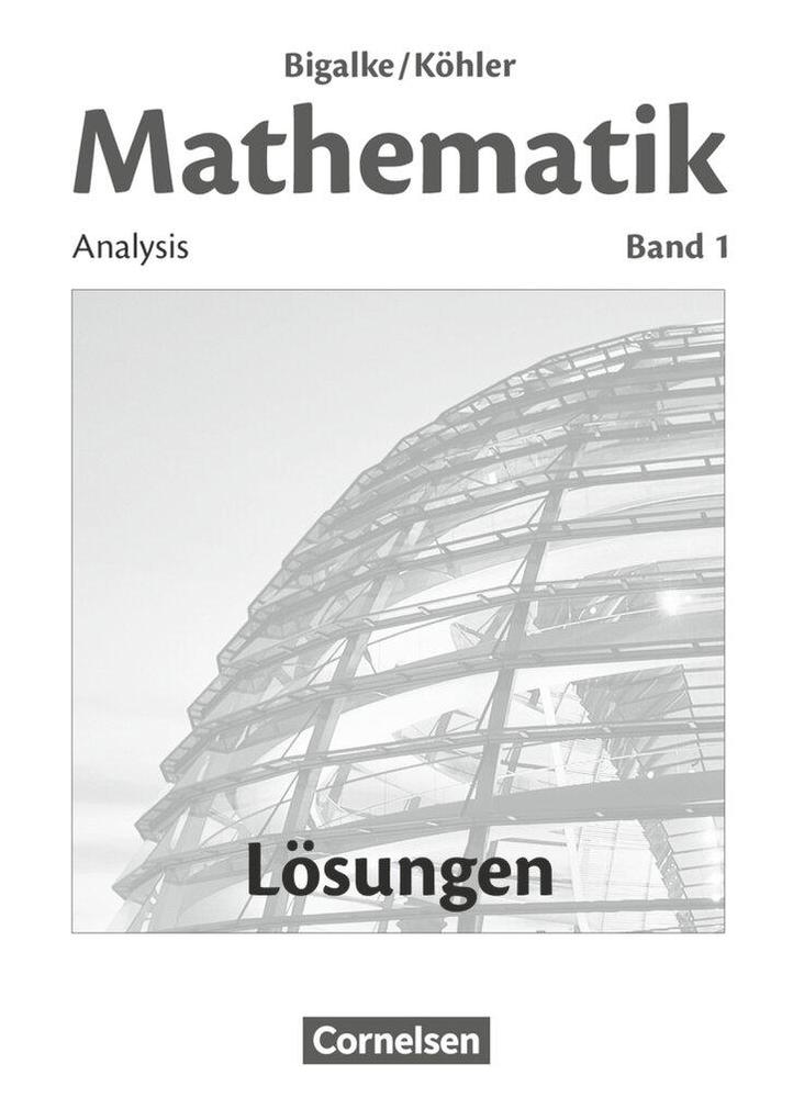 Cornelsen Verlag Gmbh Band 1 - Analysis