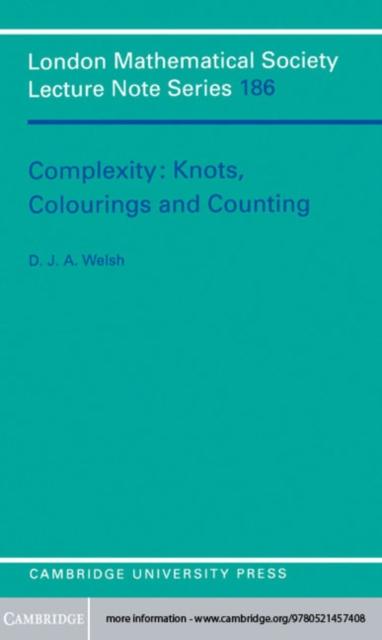 Complexity: Knots Colourings and Countings