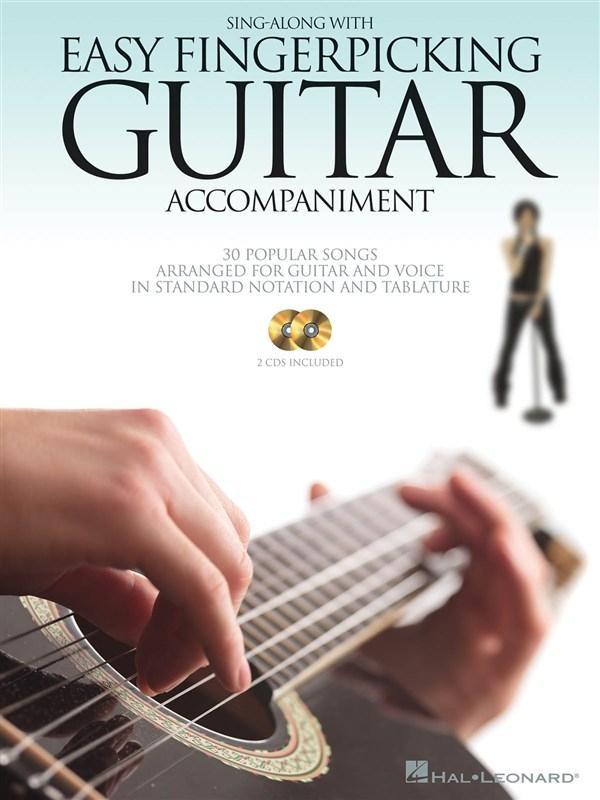 Sing Along with Easy Fingerpicking Guitar Accompaniment: Audio Tracks Included! [With 2 CDs]