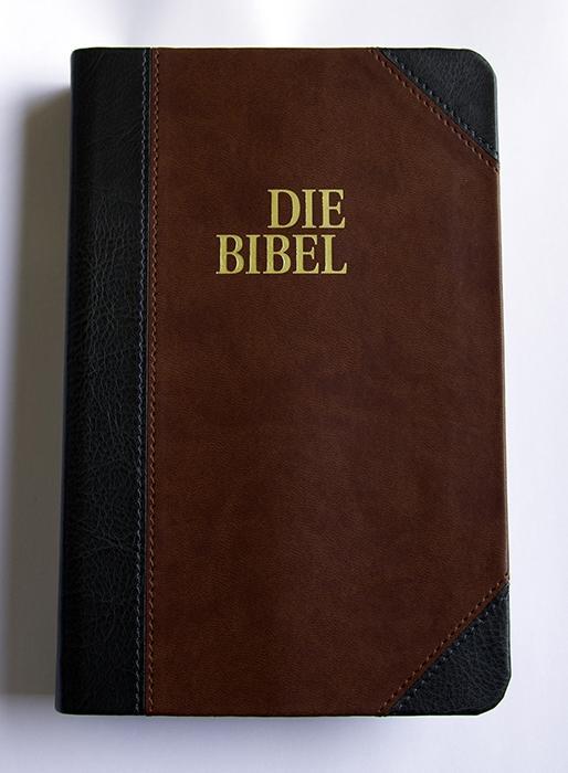 Schlachter 2000 Bibel - Taschenausgabe (Softcover grau/braun Goldschnitt)