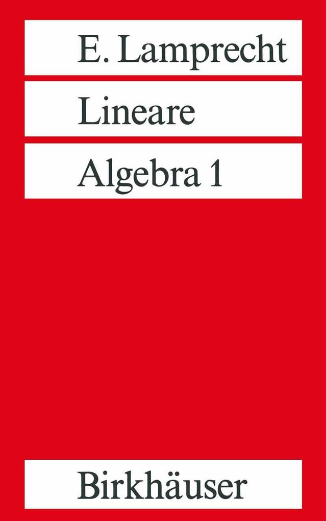 Birkhäuser Lineare Algebra 1 - Bild 3