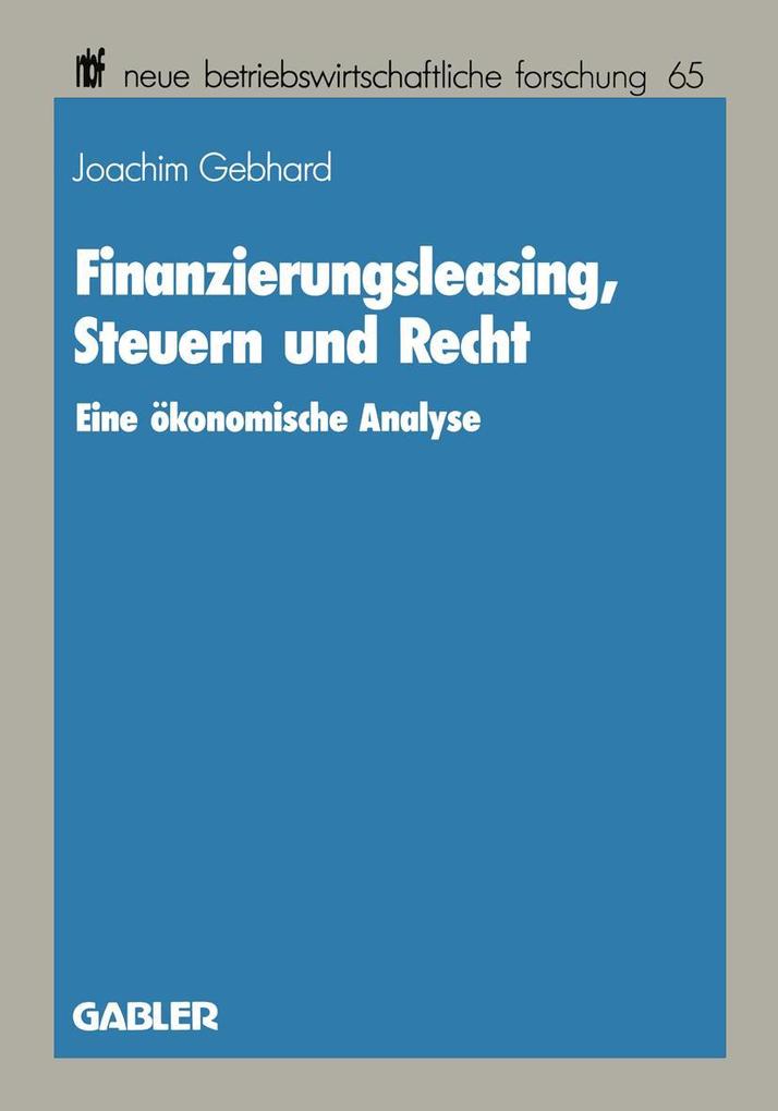 Finanzierungsleasing Steuern und Recht