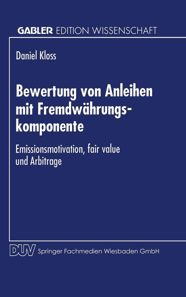 Bewertung von Anleihen mit Fremdwährungskomponente
