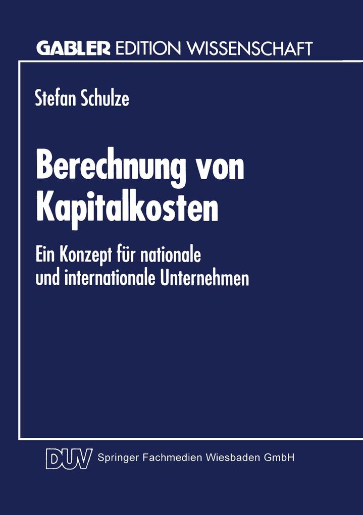 Berechnung von Kapitalkosten