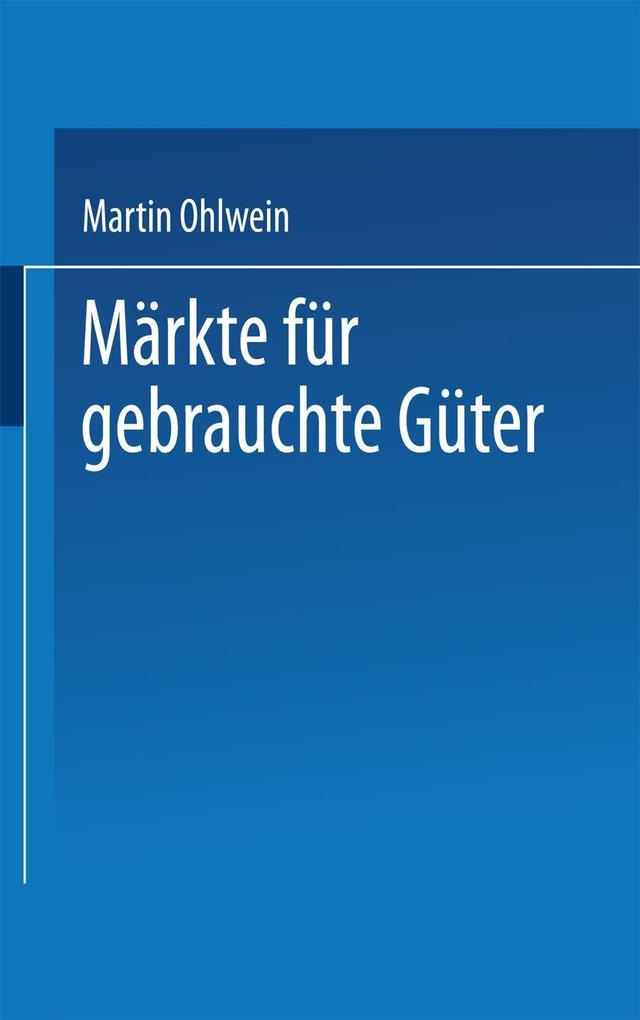 Märkte für gebrauchte Güter