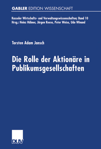 Die Rolle der Aktionäre in Publikumsgesellschaften