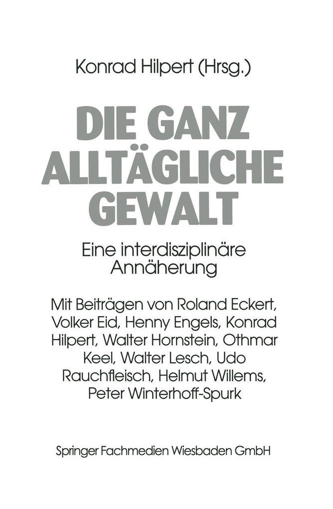 Die ganz alltägliche Gewalt