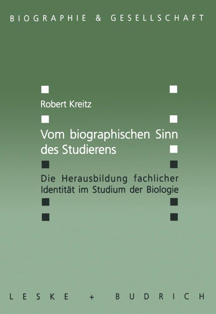 Vom biographischen Sinn des Studierens