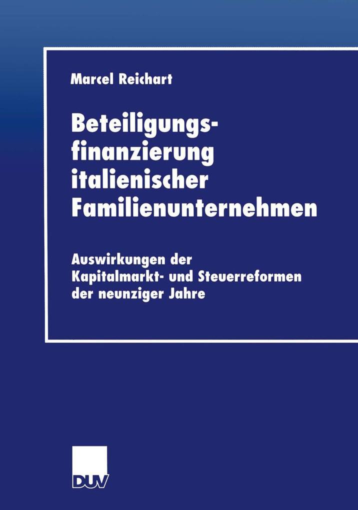 Beteiligungsfinanzierung italienischer Familienunternehmen