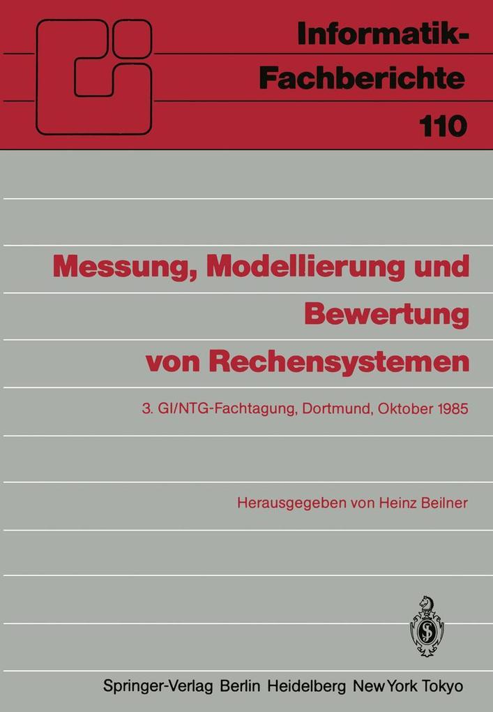 Messung Modellierung und Bewertung von Rechensystemen