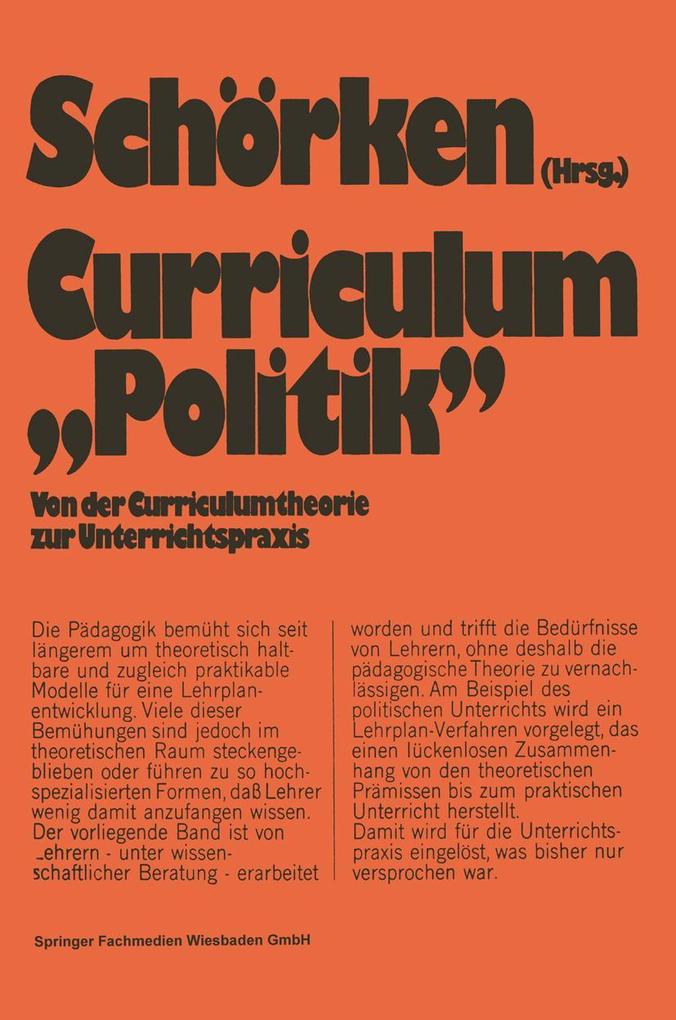 Curriculum 'Politik'