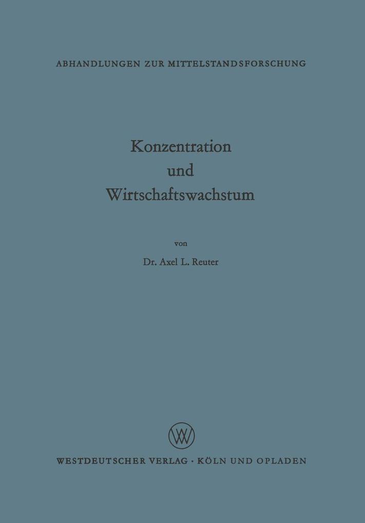 Konzentration und Wirtschaftswachstum