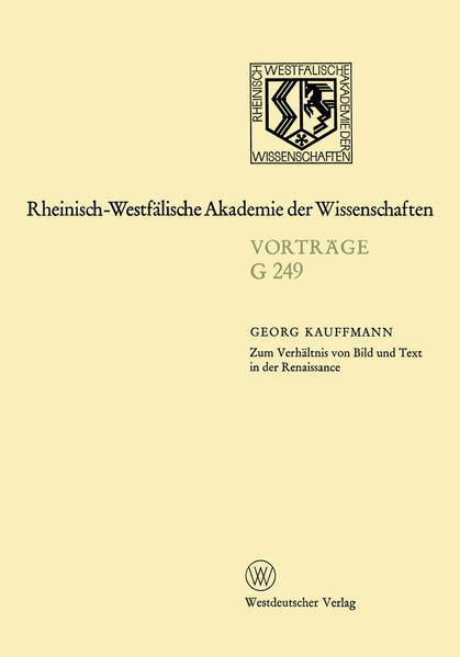 Zum Verhältnis von Bild und Text in der Renaissance - Georg Kauffmann