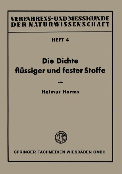Die Dichte flüssiger und fester Stoffe