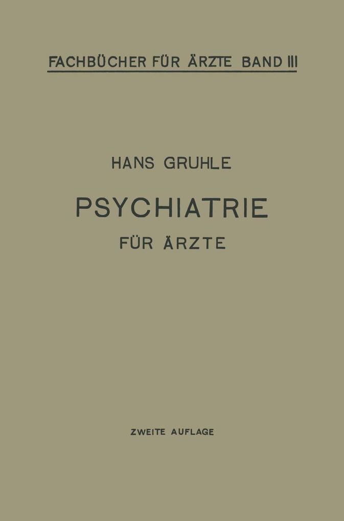 Psychiatrie für Ärzte