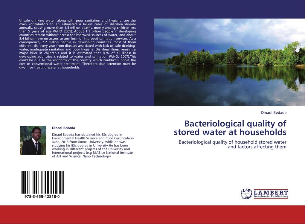 Bacteriological quality of stored water at households