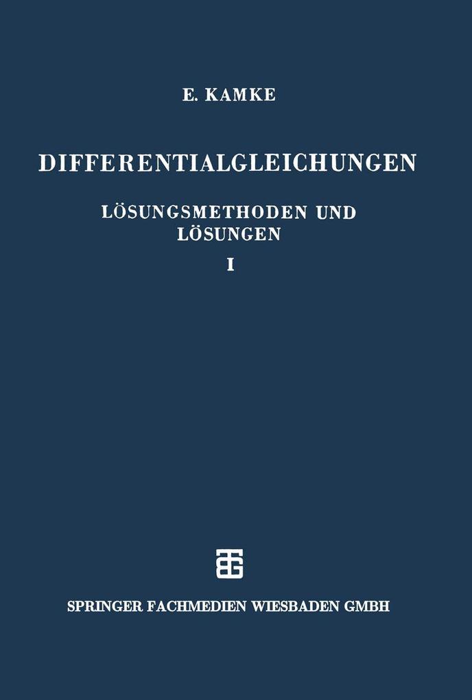 Differentialgleichungen Lösungsmethoden und Lösungen