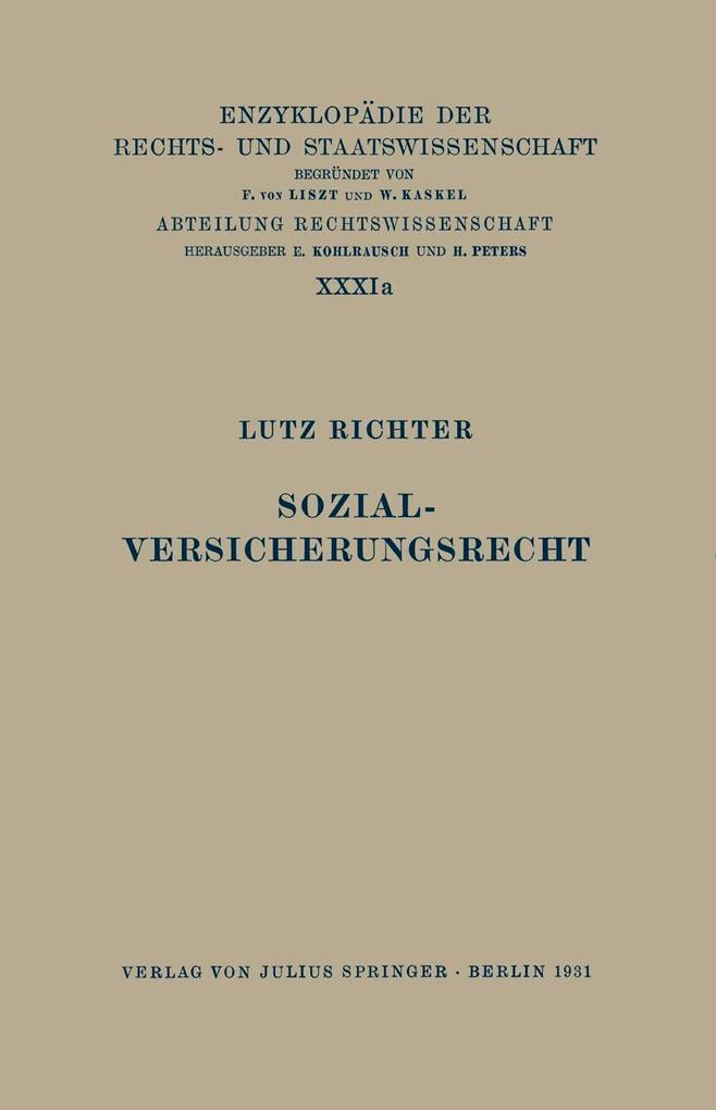 Sozialversicherungsrecht