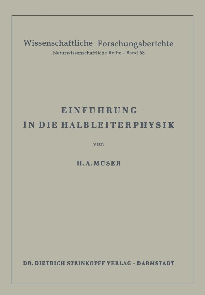 Einführung in die Halbleiterphysik