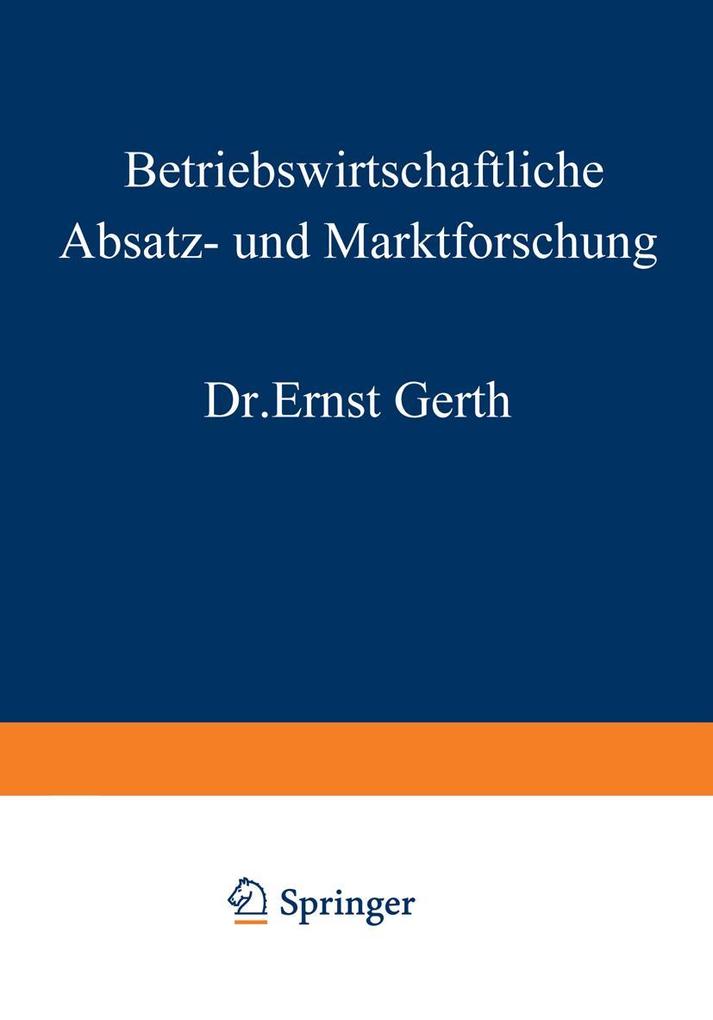 Betriebswirtschaftliche Absatz- und Marktforschung
