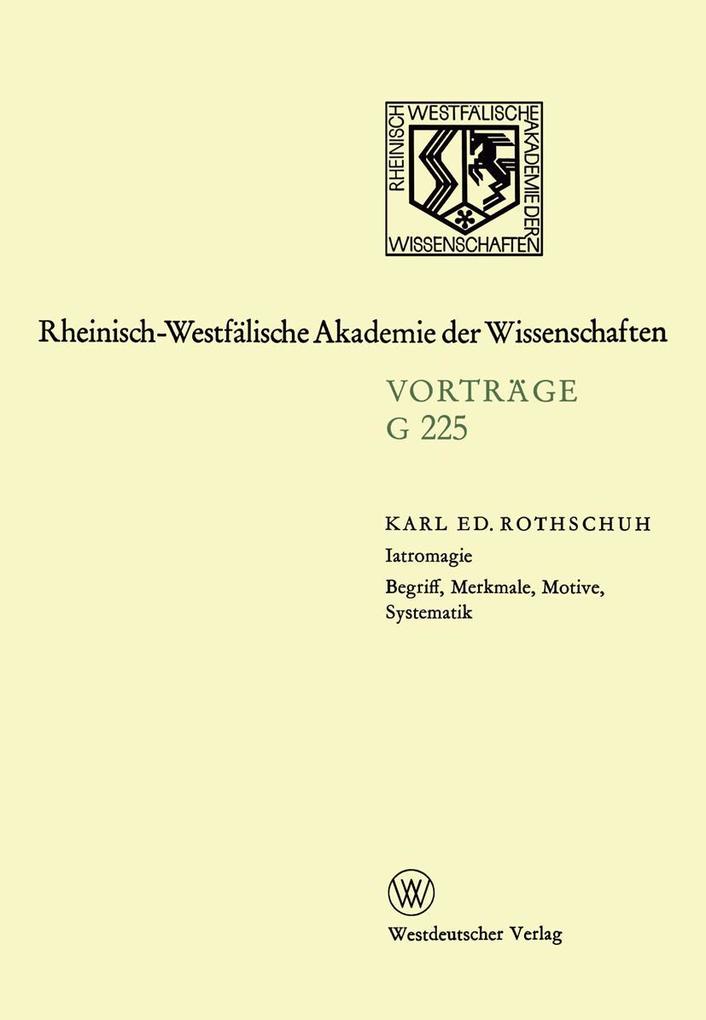 Iatromagie Begriff Merkmale Motive Systematik
