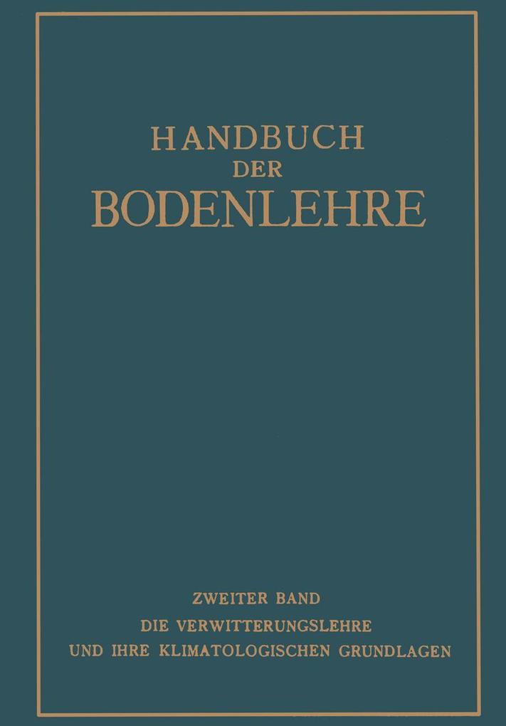 Handbuch der Bodenlehre