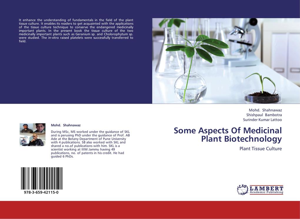 Some Aspects Of Medicinal Plant Biotechnology