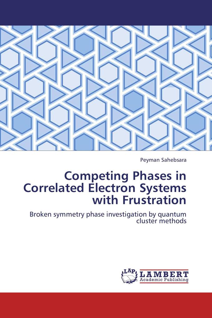 Competing Phases in Correlated Electron Systems with Frustration